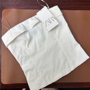 Zara White Tube Top
